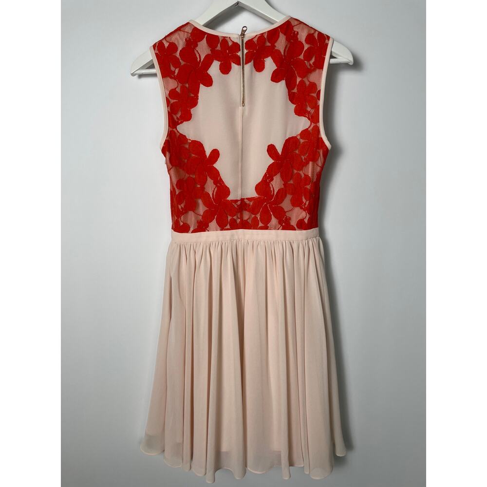 Ted Baker "Vember" Sleeveless Dress With lace bodice SZ 1 - Picture 4 of 8
